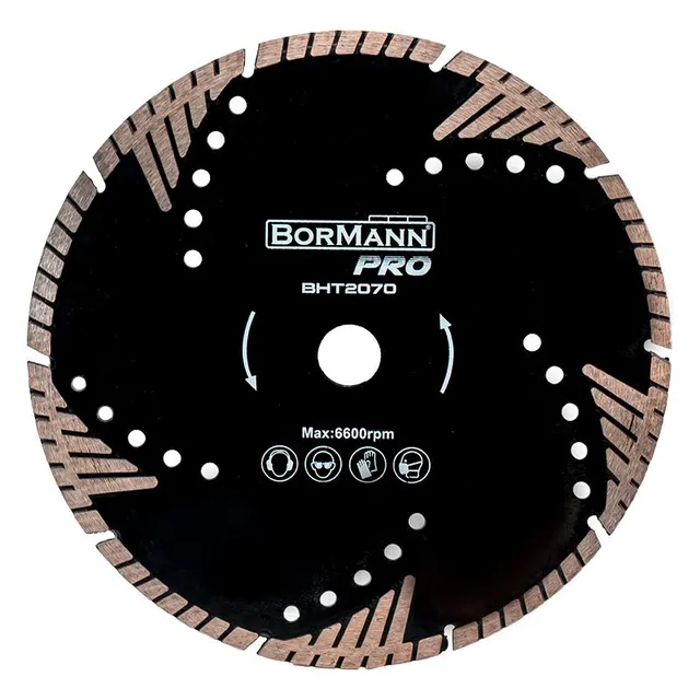 Bormann Disco Diamantato 115 mm Turbo Triangolare Cemento