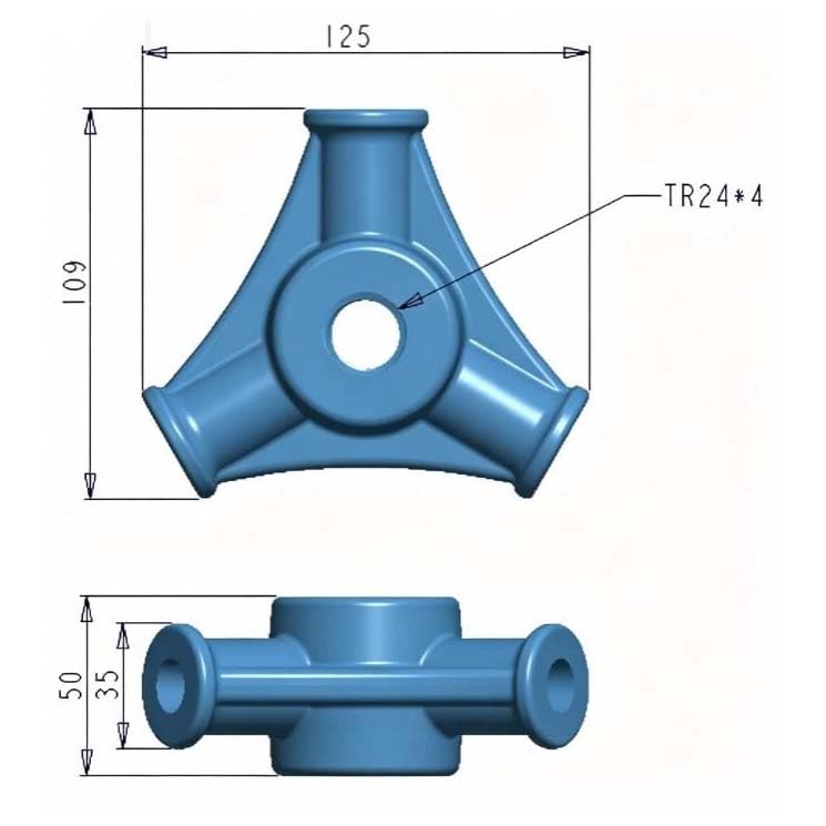 Wiltec Dado Triangolare Ricambio Torchio 18-30L Acciaio