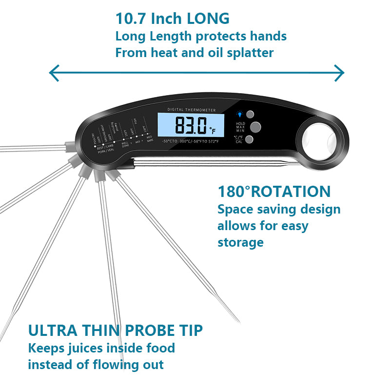 Tilswall termometro cucina digitale LCD 1 pezzo
