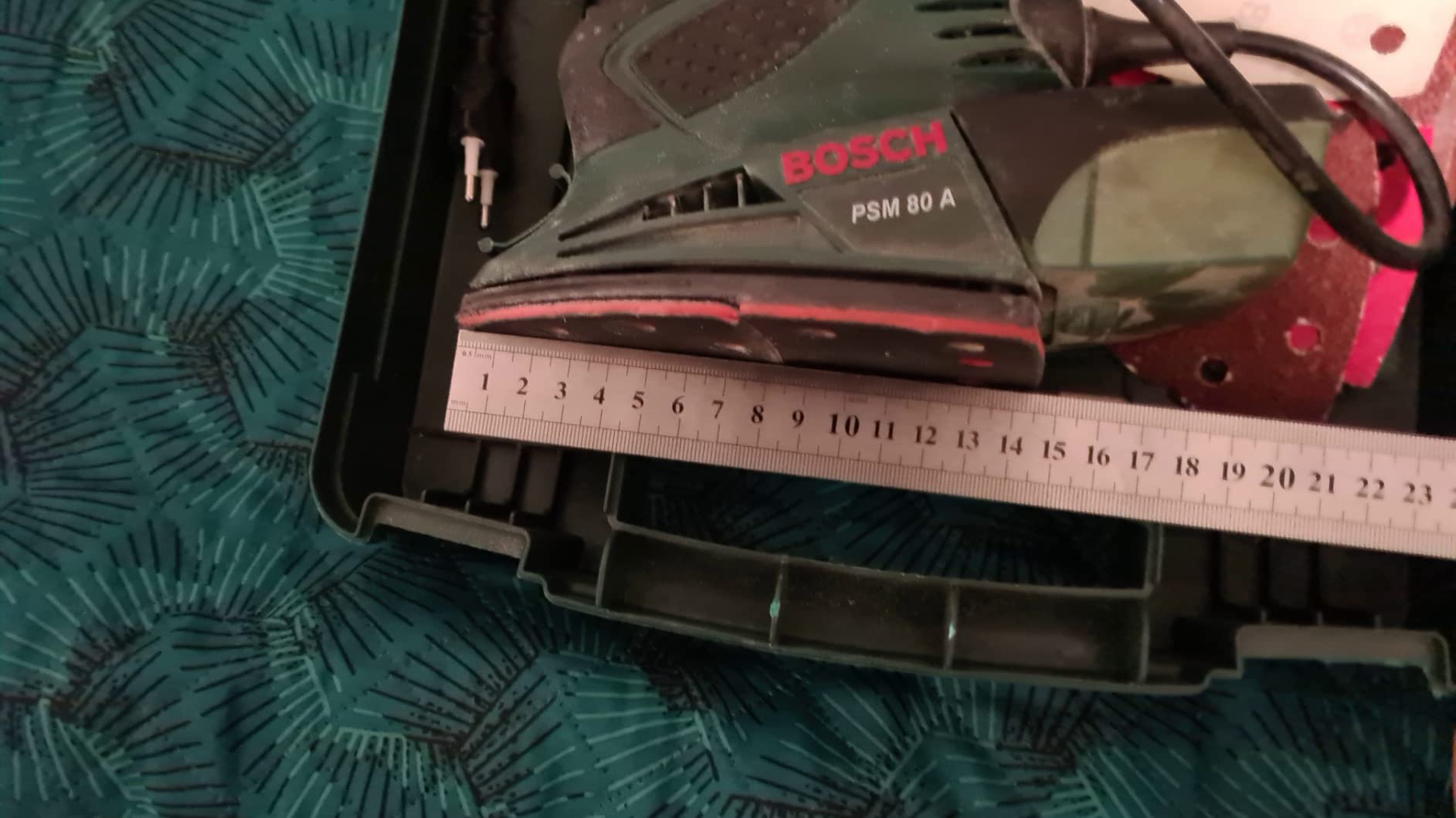 Bosch PSM 80 A Levigatrice Palmare 80W con valigetta