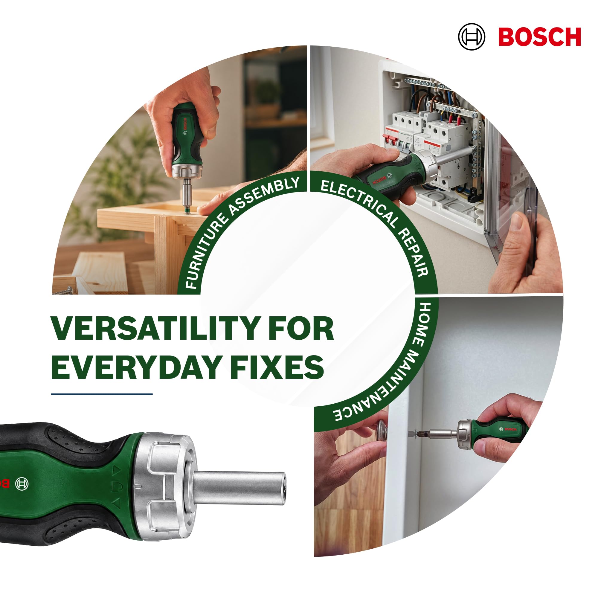 Bosch Stubby cacciavite a cricchetto corto 6 bit S2