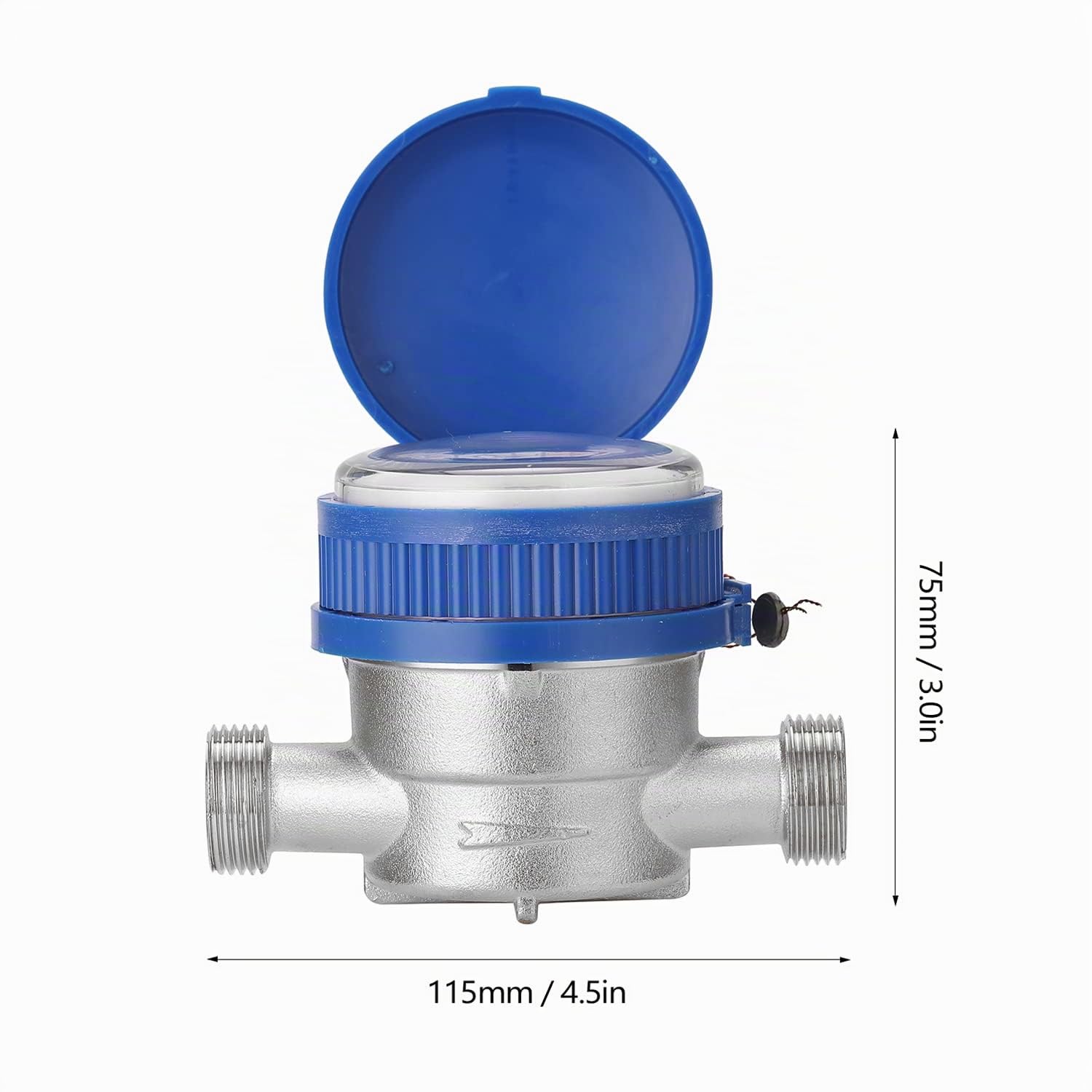 Weytoll Contatore Acqua Fredda 15 mm 1/2" Meccanico 1,5 m³/h