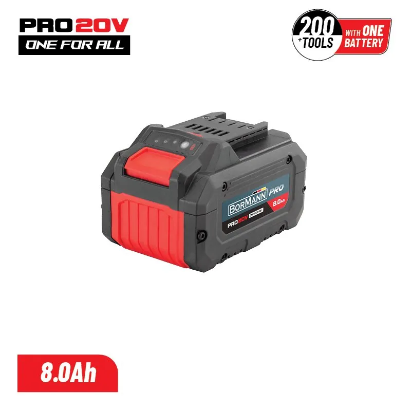 Bormann Pro batteria 20V 8.0Ah Li-Ion lunga durata