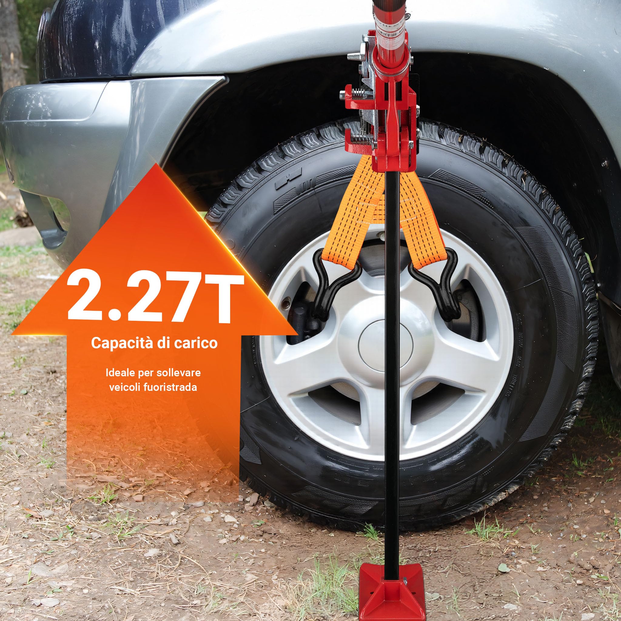 Wiltec Adattatore Ruota sollevatore cerchio Hi-Lift acciaio
