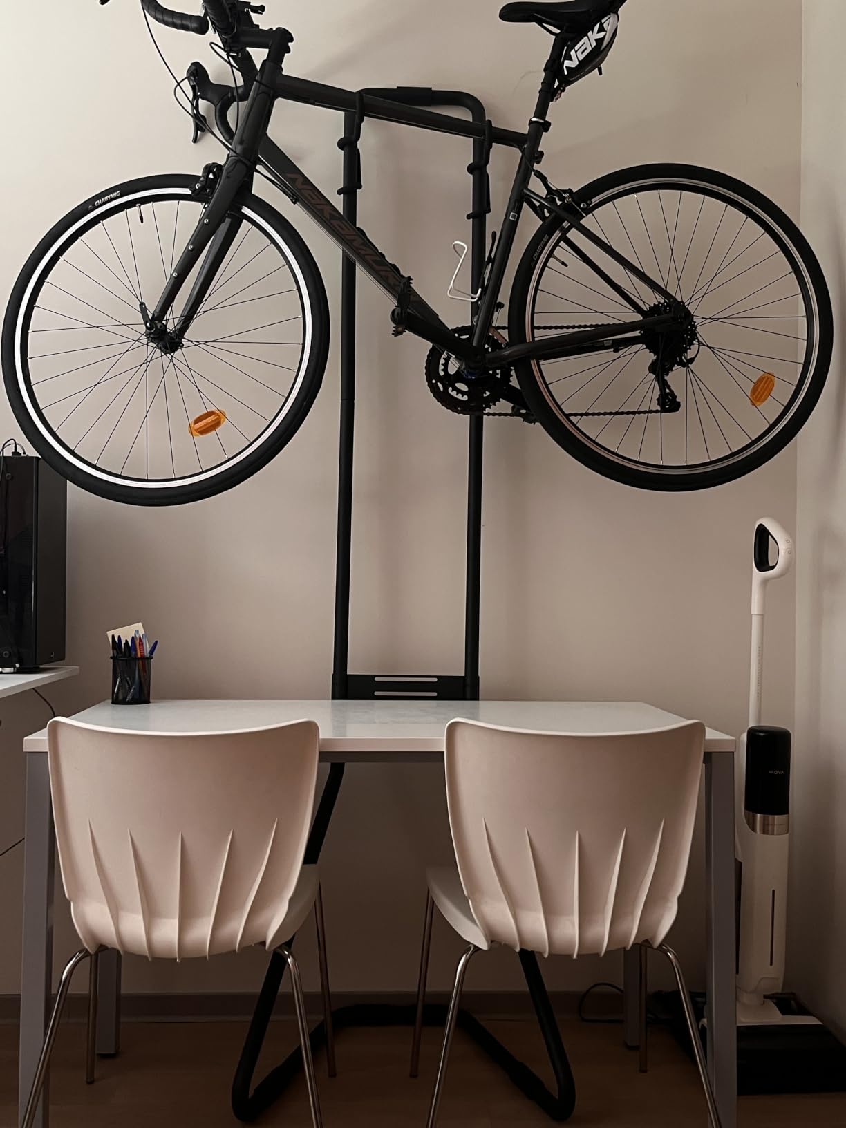 Wiltec Portabici Terra Telescopico 160-340 cm per 2 Bici