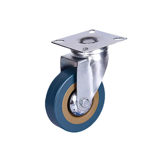 Bormann ruota girevole PVC blu 75 mm 60 kg