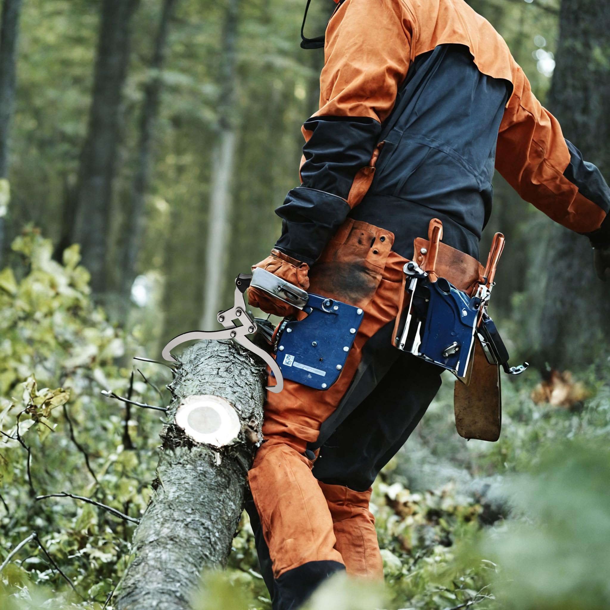 Wiltec Pinze per Legna 44 cm Acciaio fino a 100 kg Ø 30 cm
