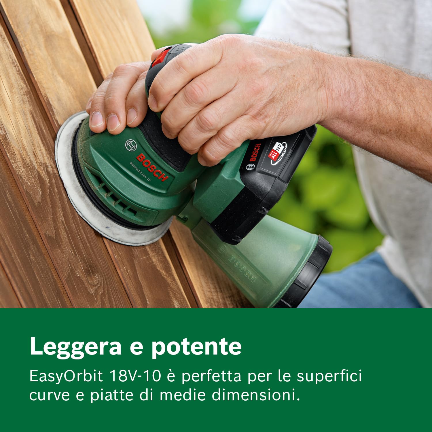 Bosch EasyOrbit 18V-10 Levigatrice 125mm Kit 2.0Ah