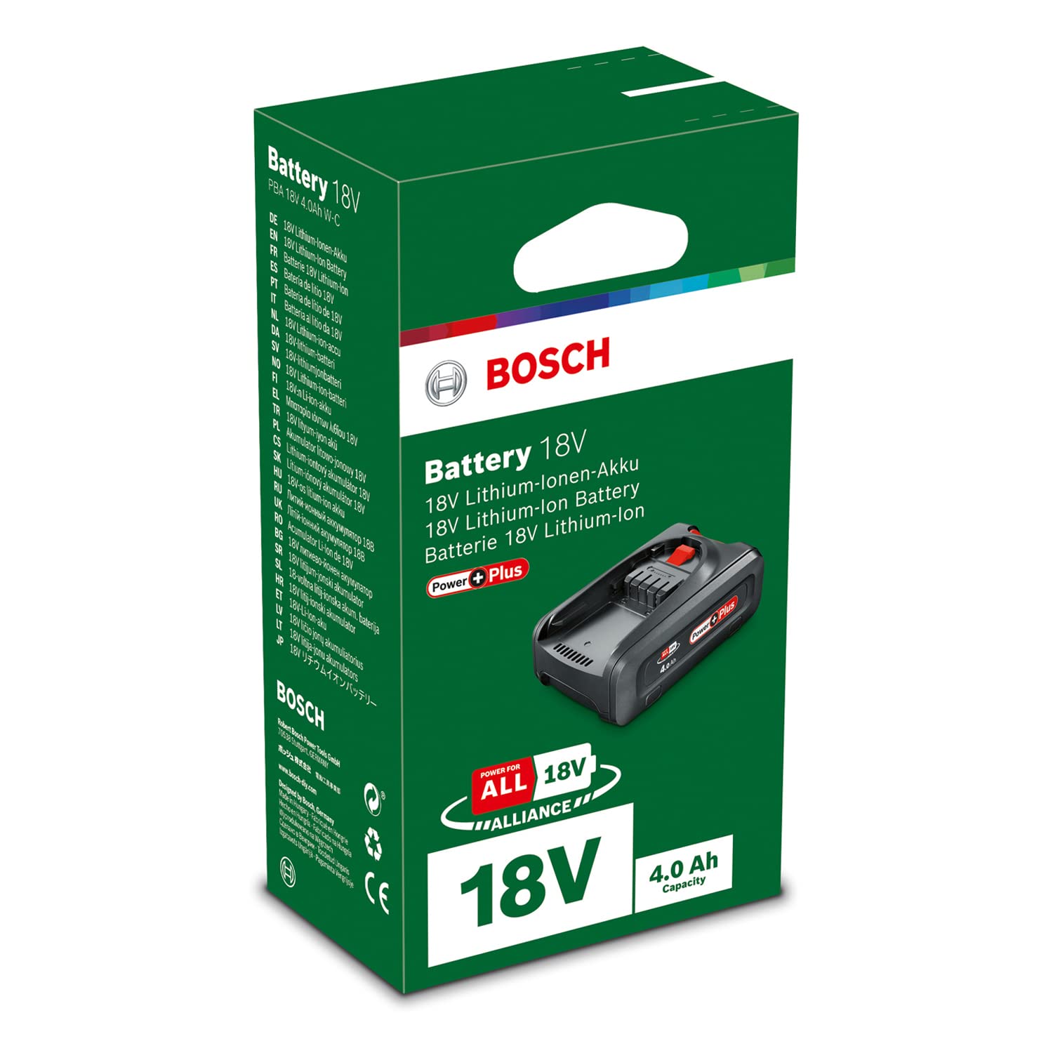 Bosch PBA 18V 4.0Ah PowerPlus batteria 18 V Power for All