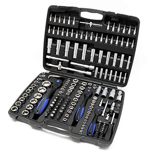 Wiltec Set Chiavi a Bussola 172 Pezzi Cricchetto