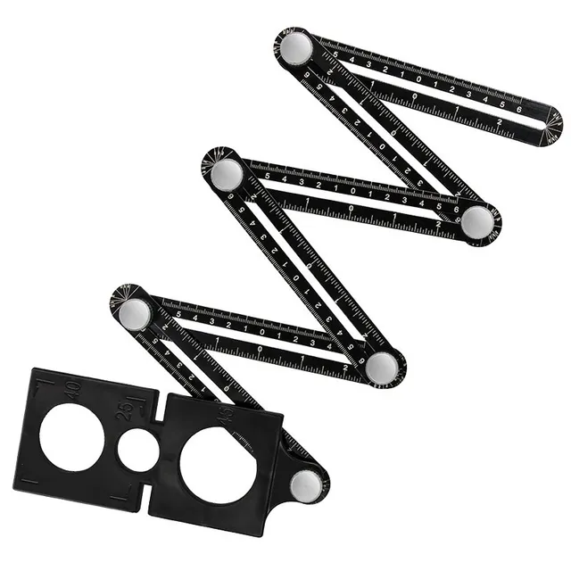 Bormann Metro Pieghevole Alluminio 1m Nero