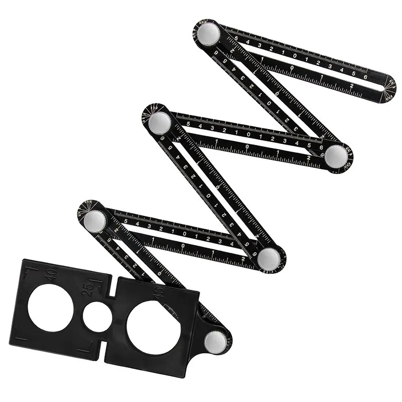 Bormann Metro Pieghevole Alluminio 1m Nero