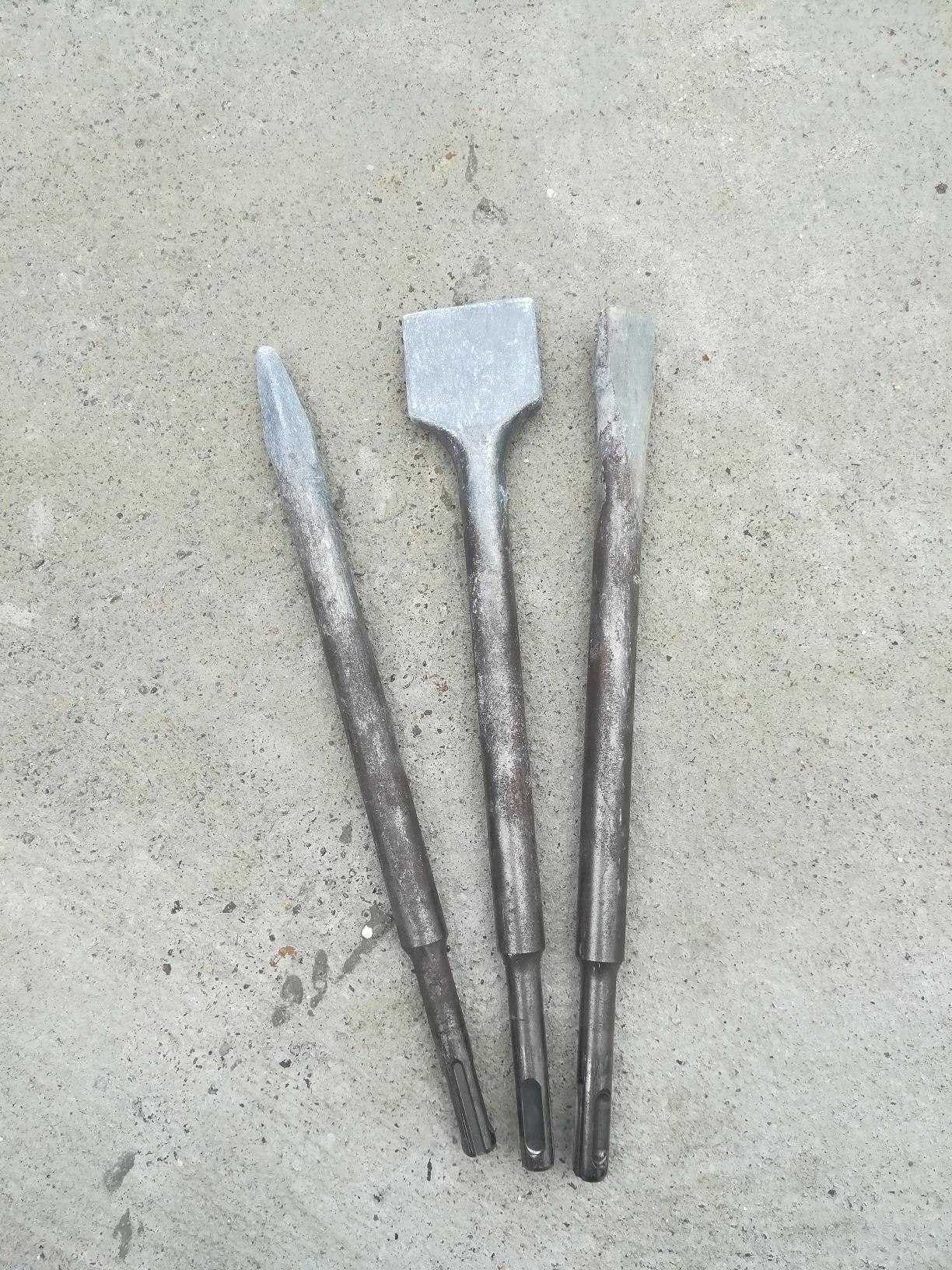 Bosch Set Scalpelli SDS Plus 3 Pezzi Calcestruzzo