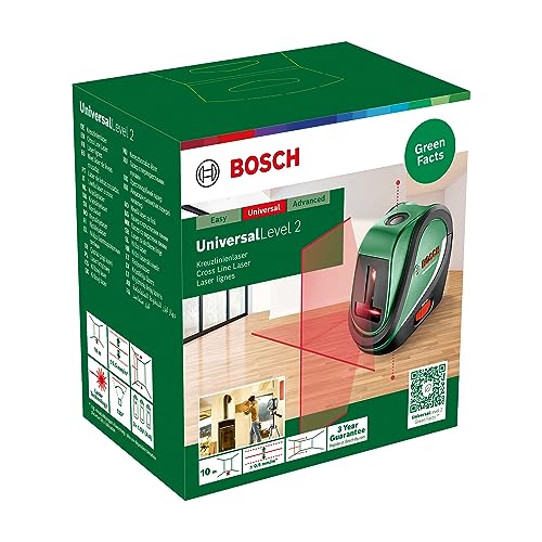 Bosch UniversalLevel 2 Livella Laser Croce + Treppiede