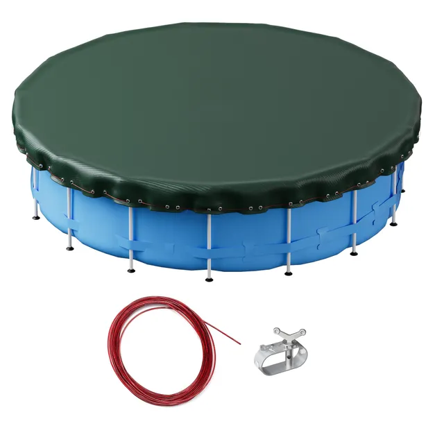 Wiltec Telo Copertura Piscina Rotonda 520 cm 2in1
