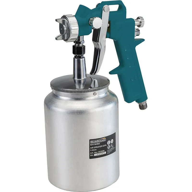 Bormann pistola vernice serbatoio basso 1,0 L ugello 2,0 mm