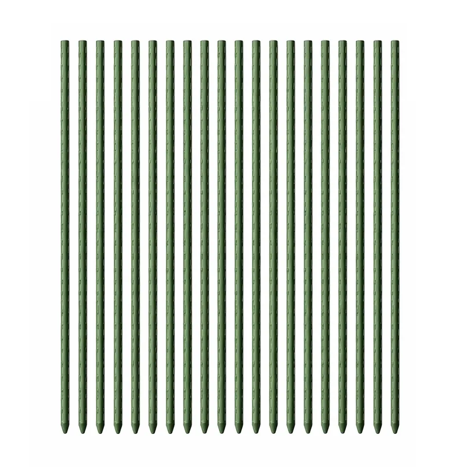 Wiltec Toboli pali per piante 20 pz 120 cm acciaio