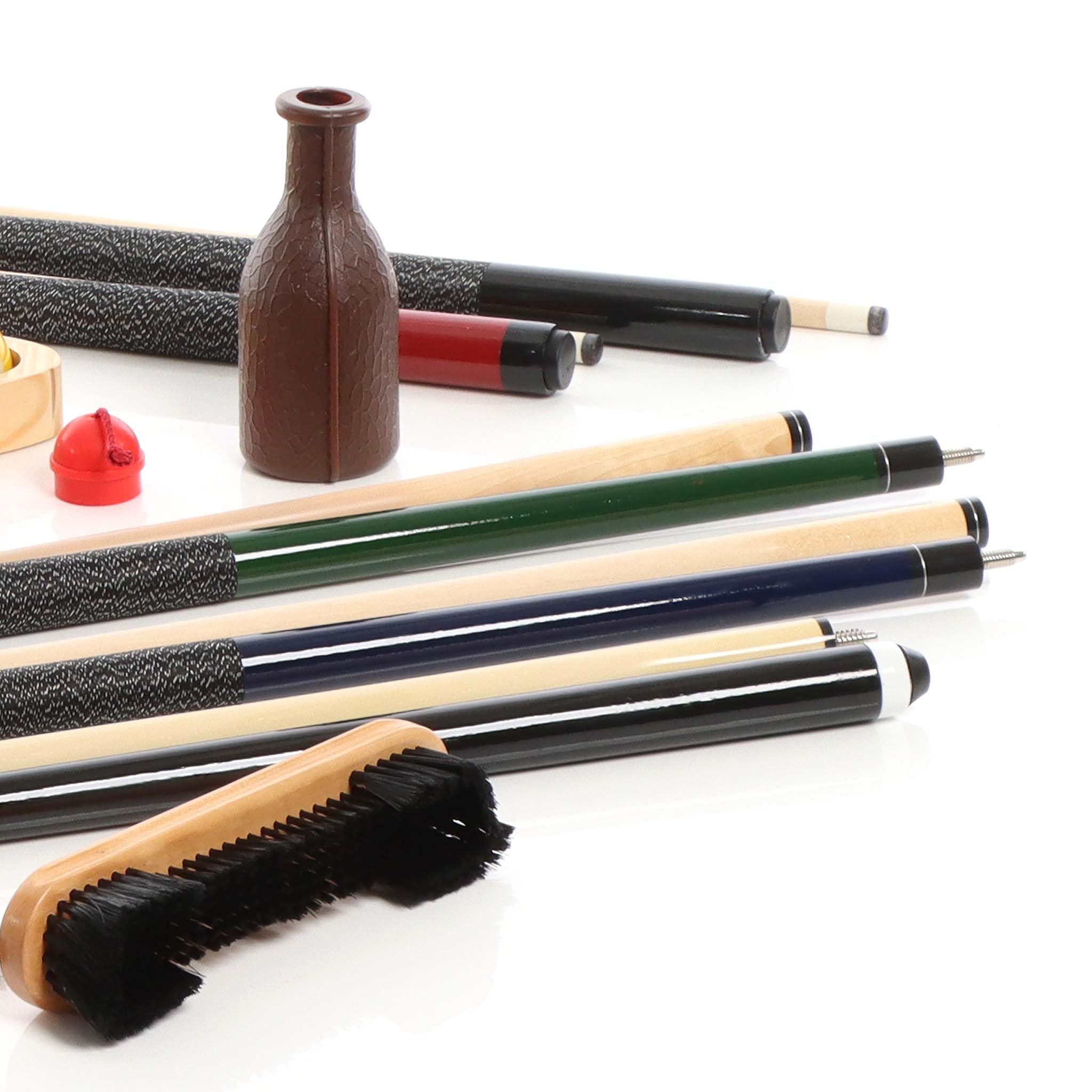 Wiltec Set Accessori Biliardo 4 Stecche 16 Biglie Pool