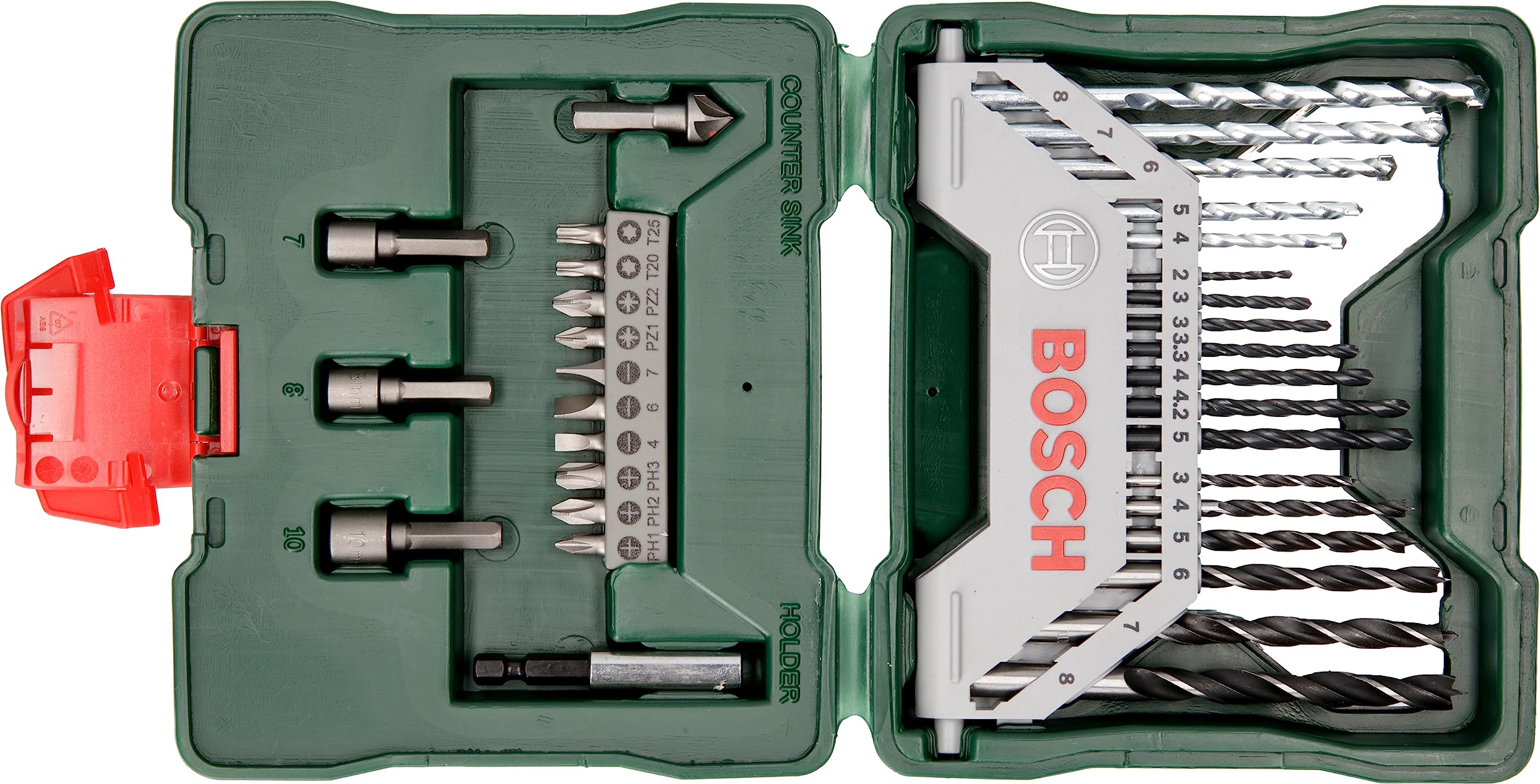 Bosch X-Line Set punte e bit 33 pezzi metallo legno muro