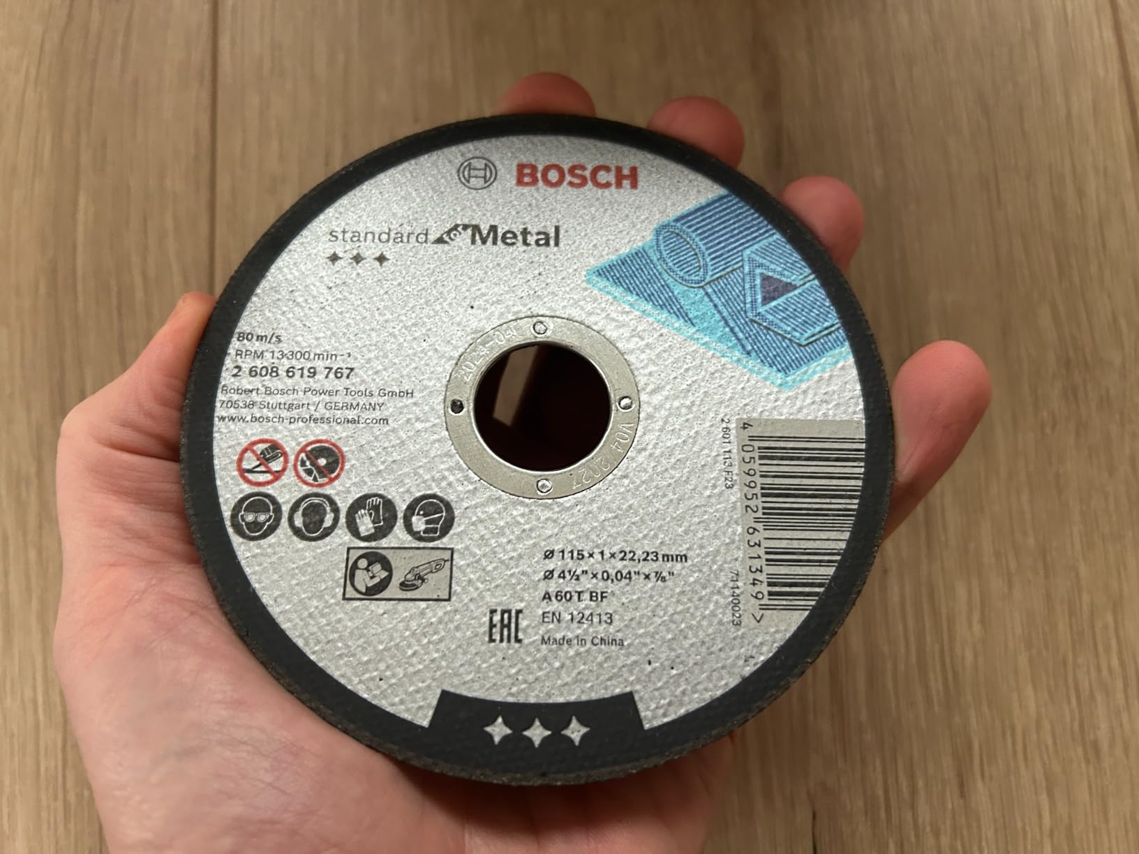 Bosch dischi taglio metallo 115 mm set 100 pezzi