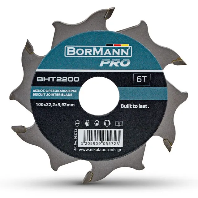 Bormann Pro lama per biscottatrice 100mm 6 denti