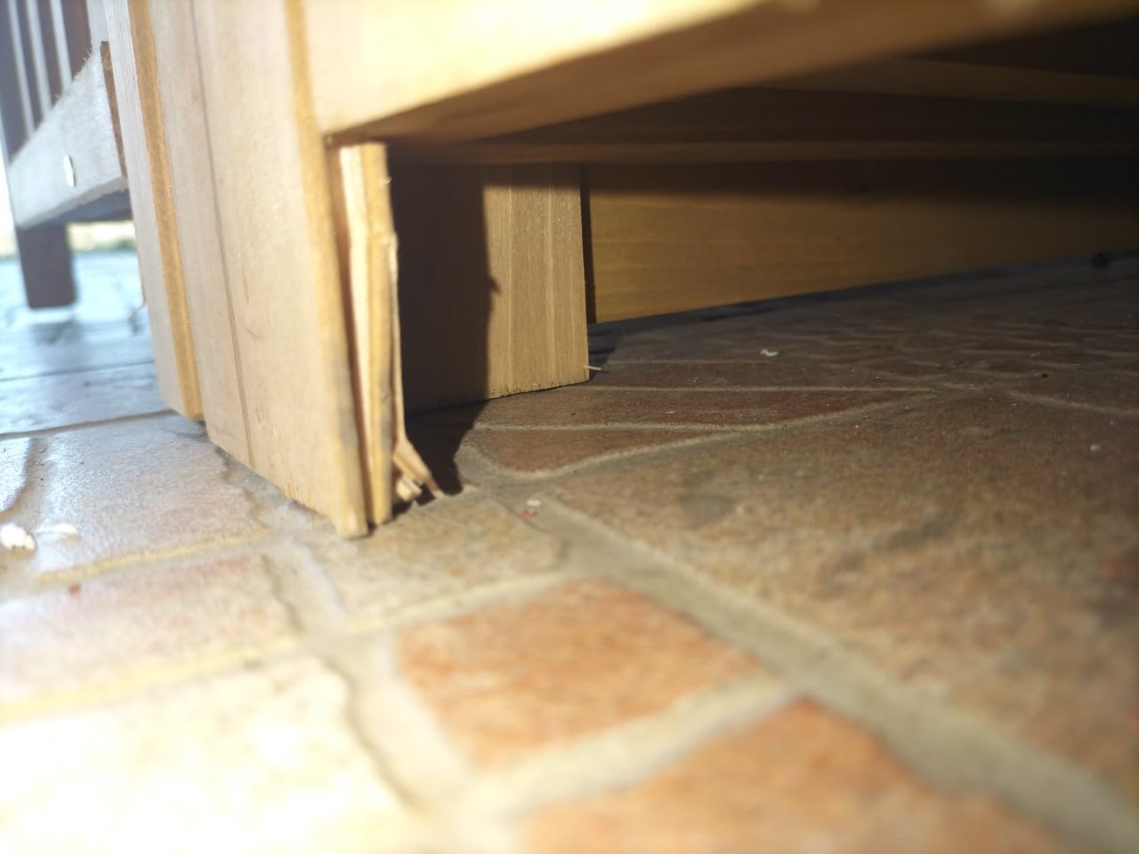 Wiltec Cuccia Cani XL in Legno Marrone con Terrazza