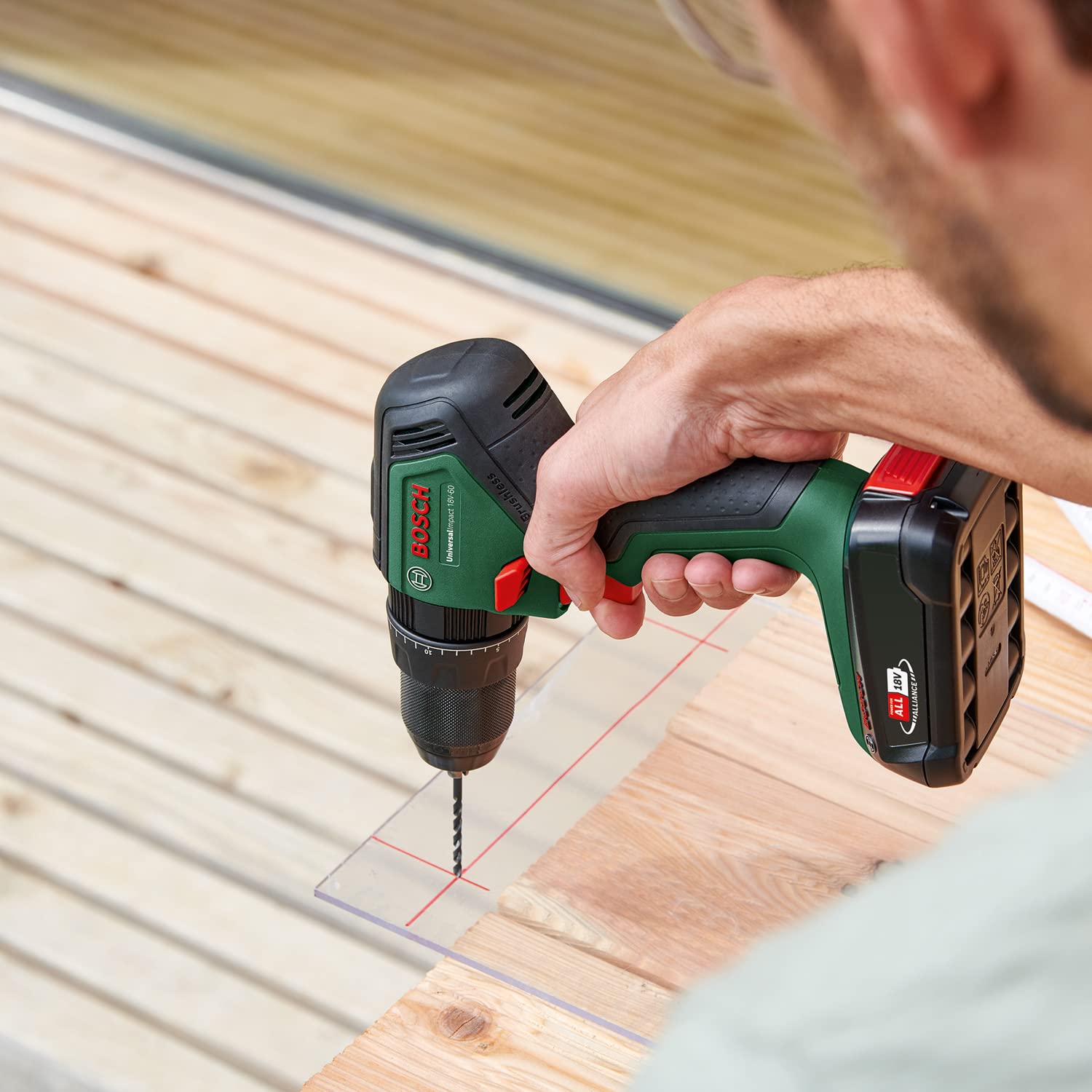 Bosch UniversalImpact 18V-60 Trapano Battente 60Nm 1x2,0Ah
