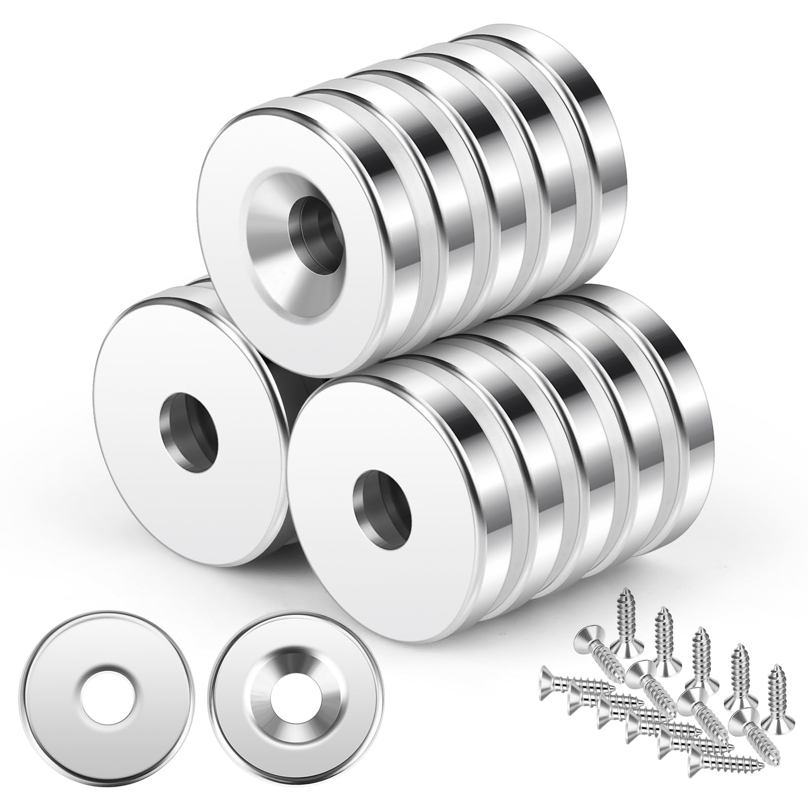 Wzone magneti neodimio 10x3 mm 40 pezzi N52