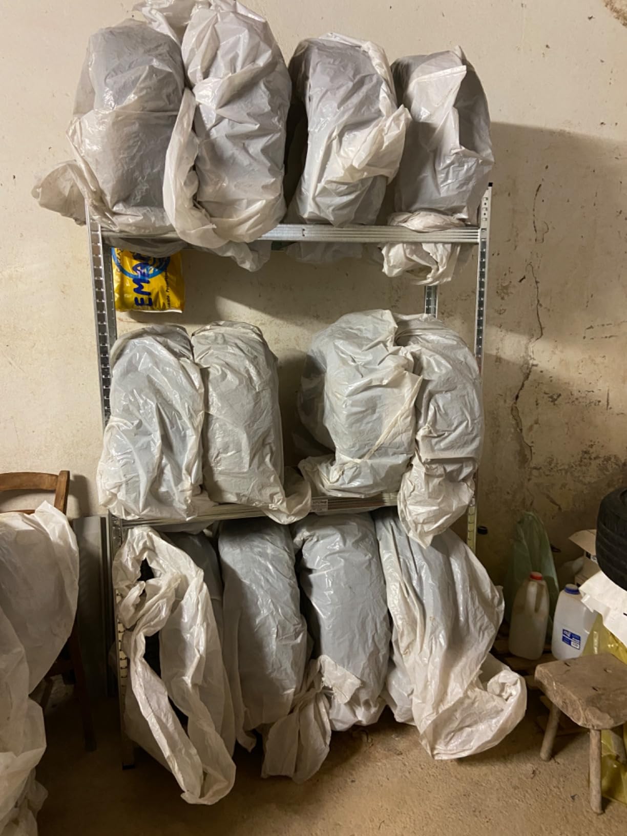 Wiltec Scaffale portagomme 180x120x40 cm 8 gomme 795 kg