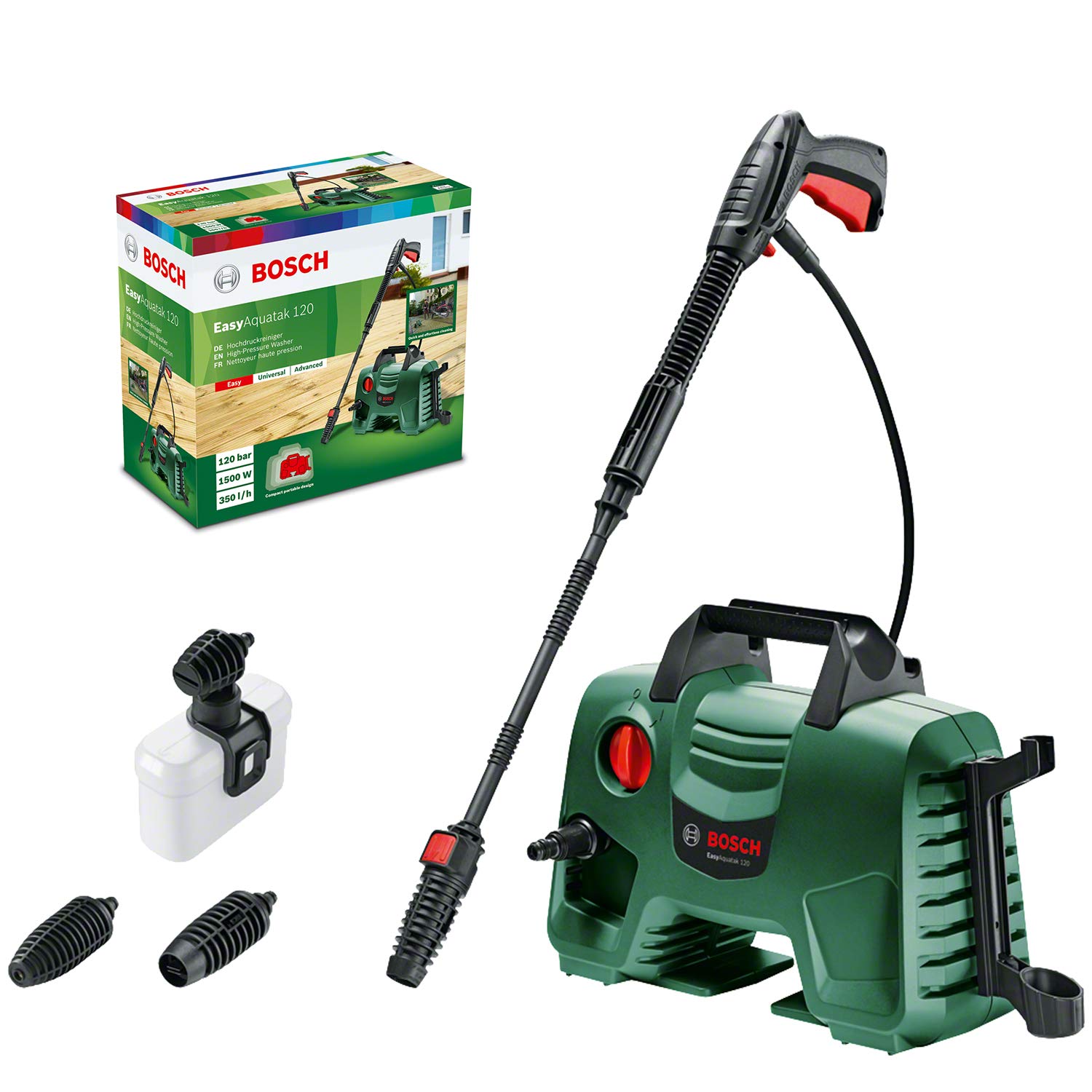 Bosch EasyAquatak 110 idropulitrice 110 bar 1300W verde
