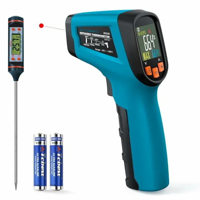 Tilswall Termometro Infrarossi -50~600°C Sonda Carne