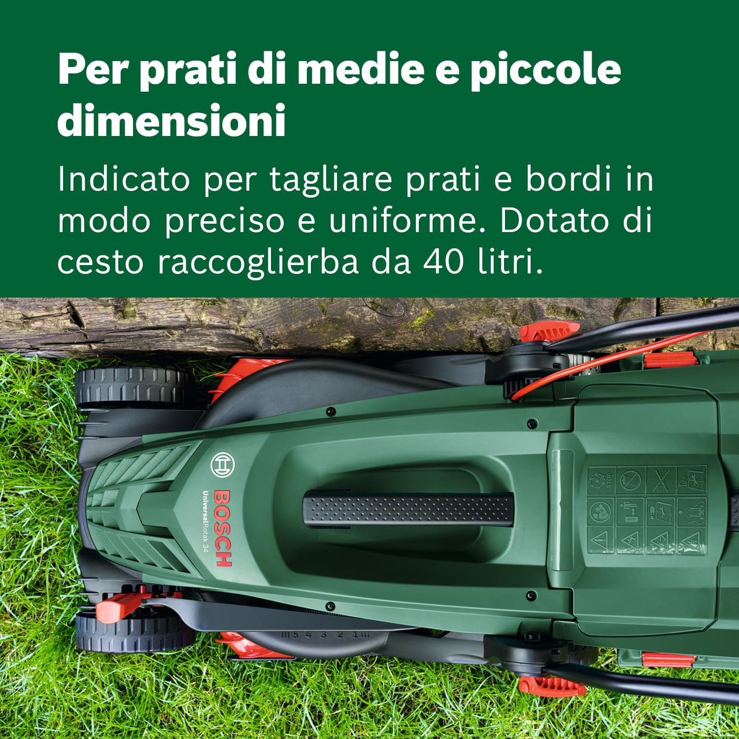 Bosch UniversalRotak 34-405 tagliaerba elettrico 1300 W