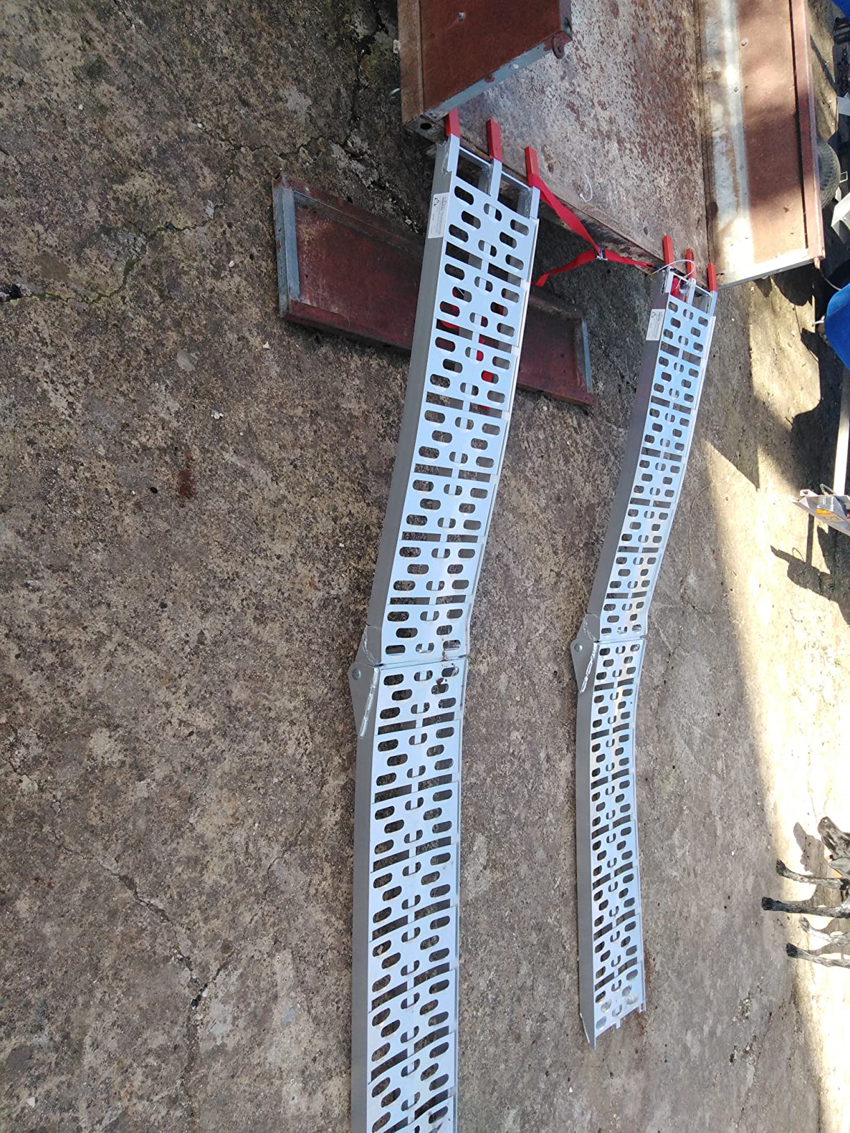 Wiltec Rampe di Carico Pieghevoli 223 cm 680 kg Alluminio 2 Pezzi