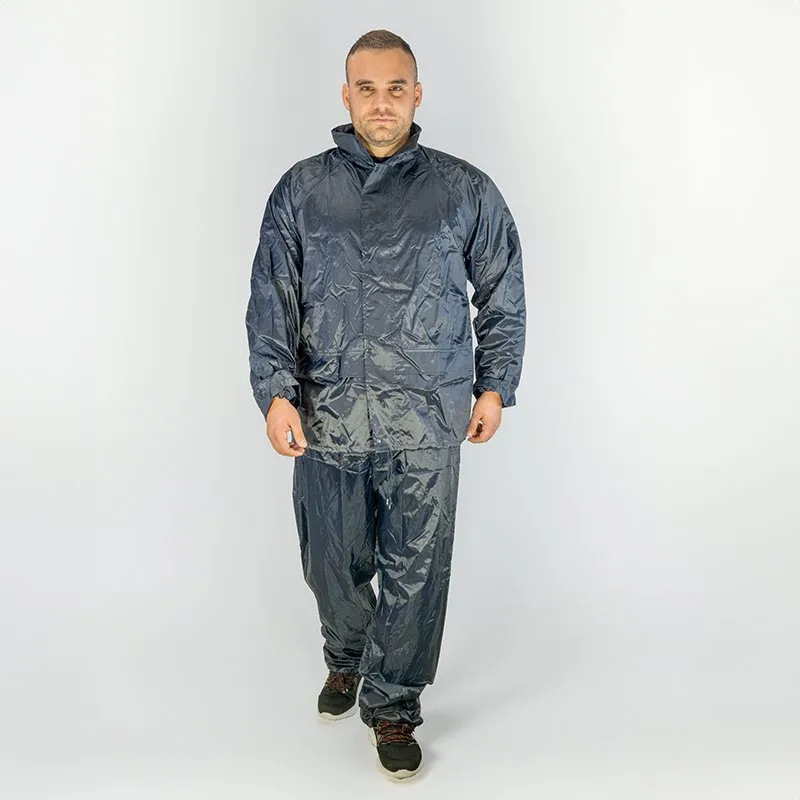 Bormann Tuta Antipioggia Nylon Impermeabile XXL 0,16mm