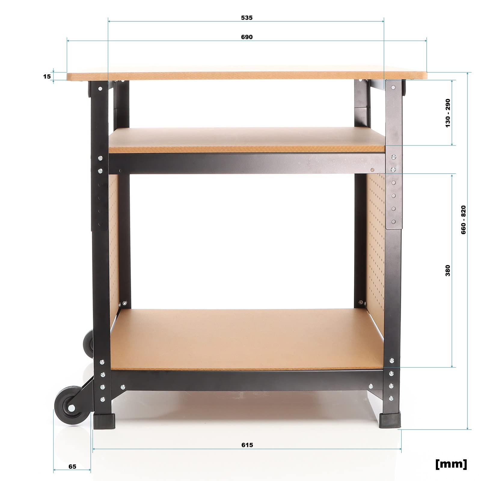 XPOtool Banco da Lavoro Portatile 68x50cm Altezza Regolabile