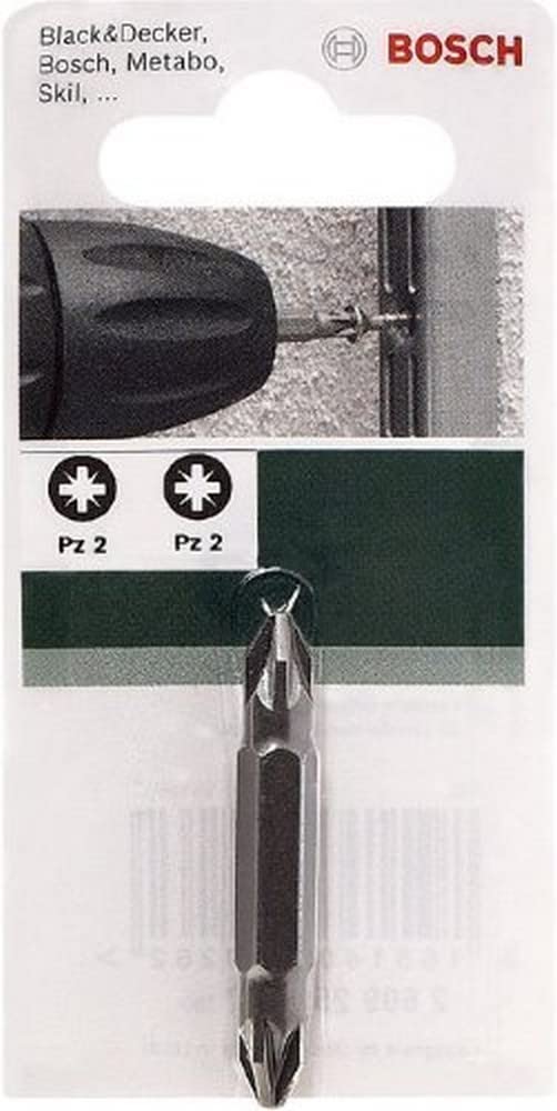 Bosch punta doppia PH2-PZ2 45mm standard per trapano avvitatore