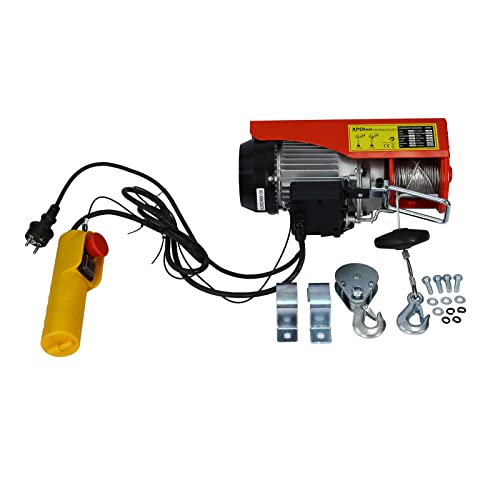 Wiltec Argano Elettrico 480W 100/200 kg Fune 12 m