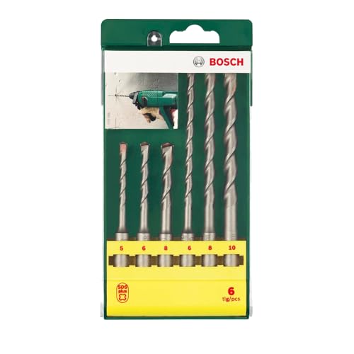 Bosch 2607019447 set 6 punte SDS-Plus calcestruzzo 5-10 mm