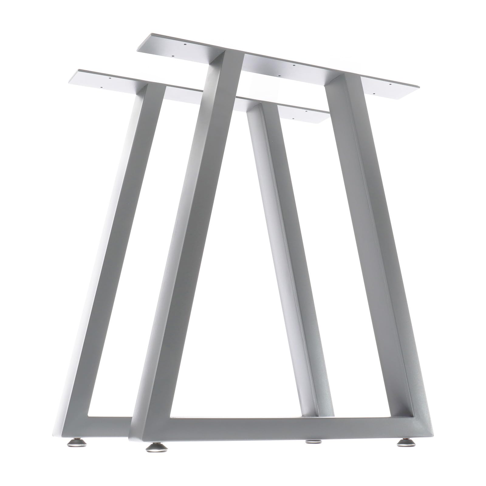 XPOtool Gambe Tavolo Trapezio 60x72 cm Acciaio Grigio 2pz