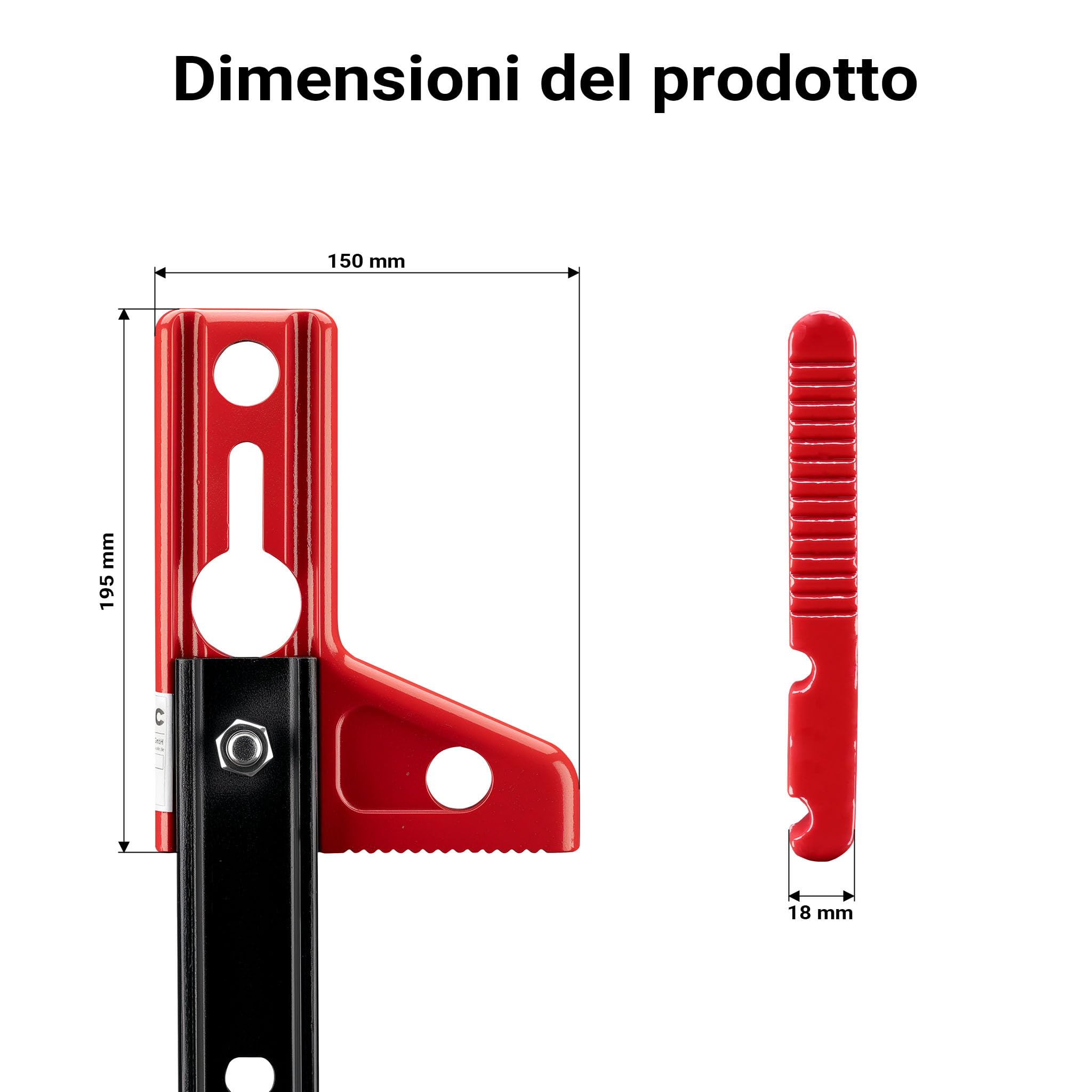 Wiltec Morsetto Superiore per Binda Acciaio con Cava 3/8"