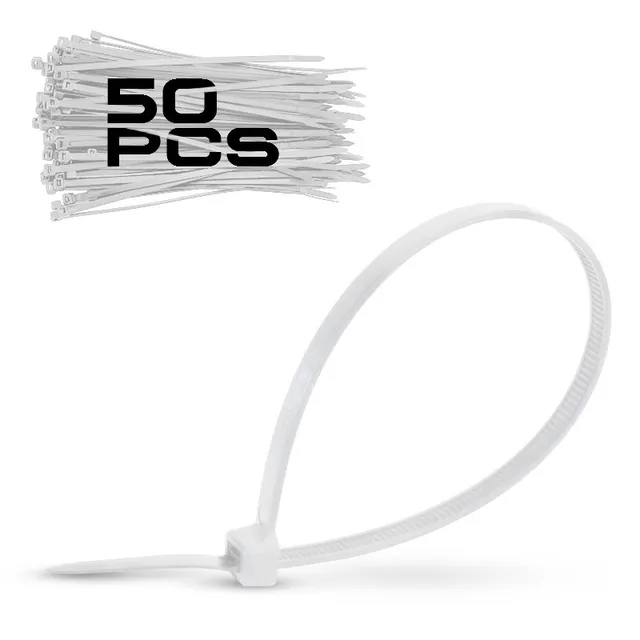Bormann fascette nylon bianche 9x600mm 50pz