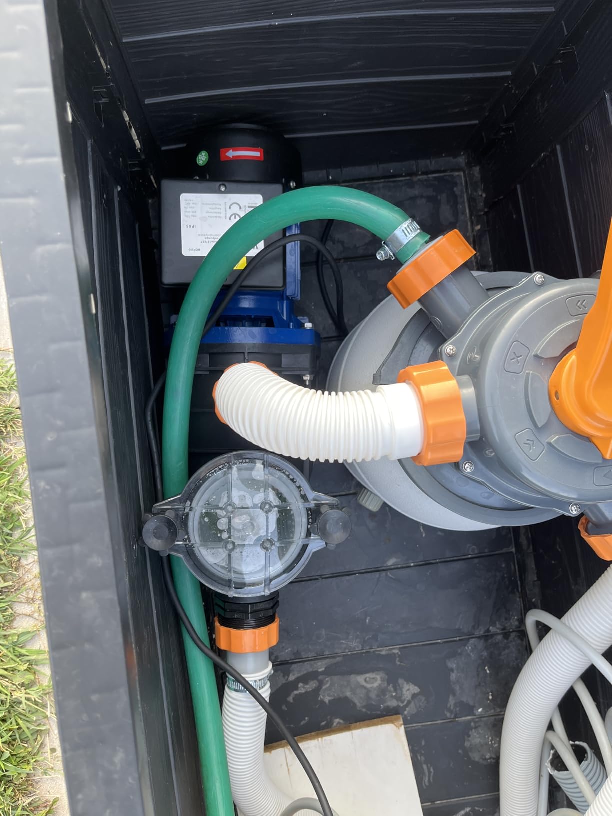 Wiltec Pompa Piscina 13800 l/h 550W con Prefiltro
