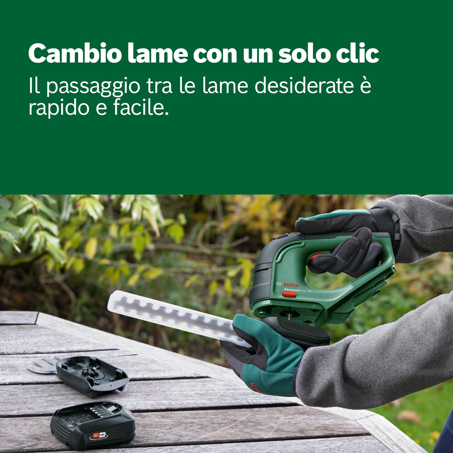 Bosch AdvancedShear 18V-10 cesoia erba 18V set 2,0Ah