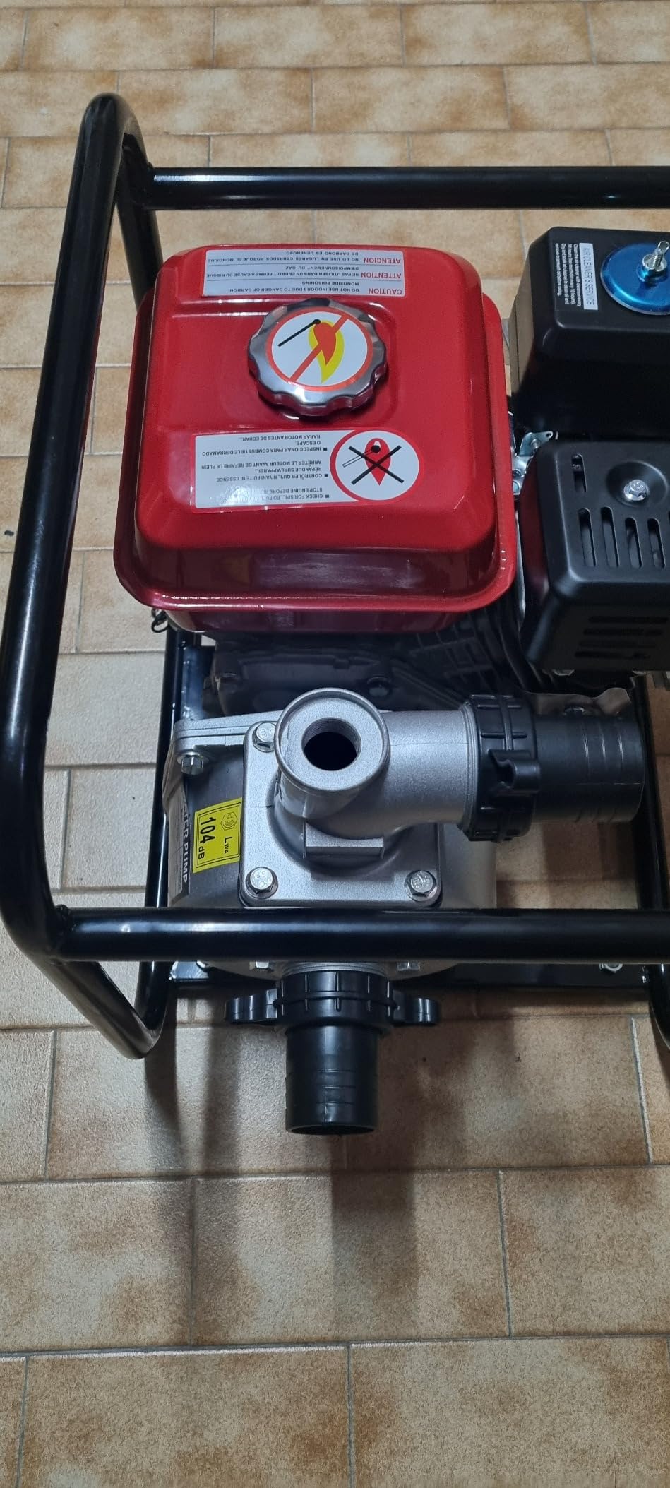 EBERTH Motopompa a Scoppio 5,5 CV 2 Pollici 30000 l/h