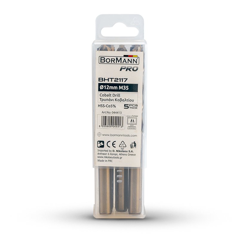 Bormann Punta Elicoidale Cobalto HSS-Co 12mm M35
