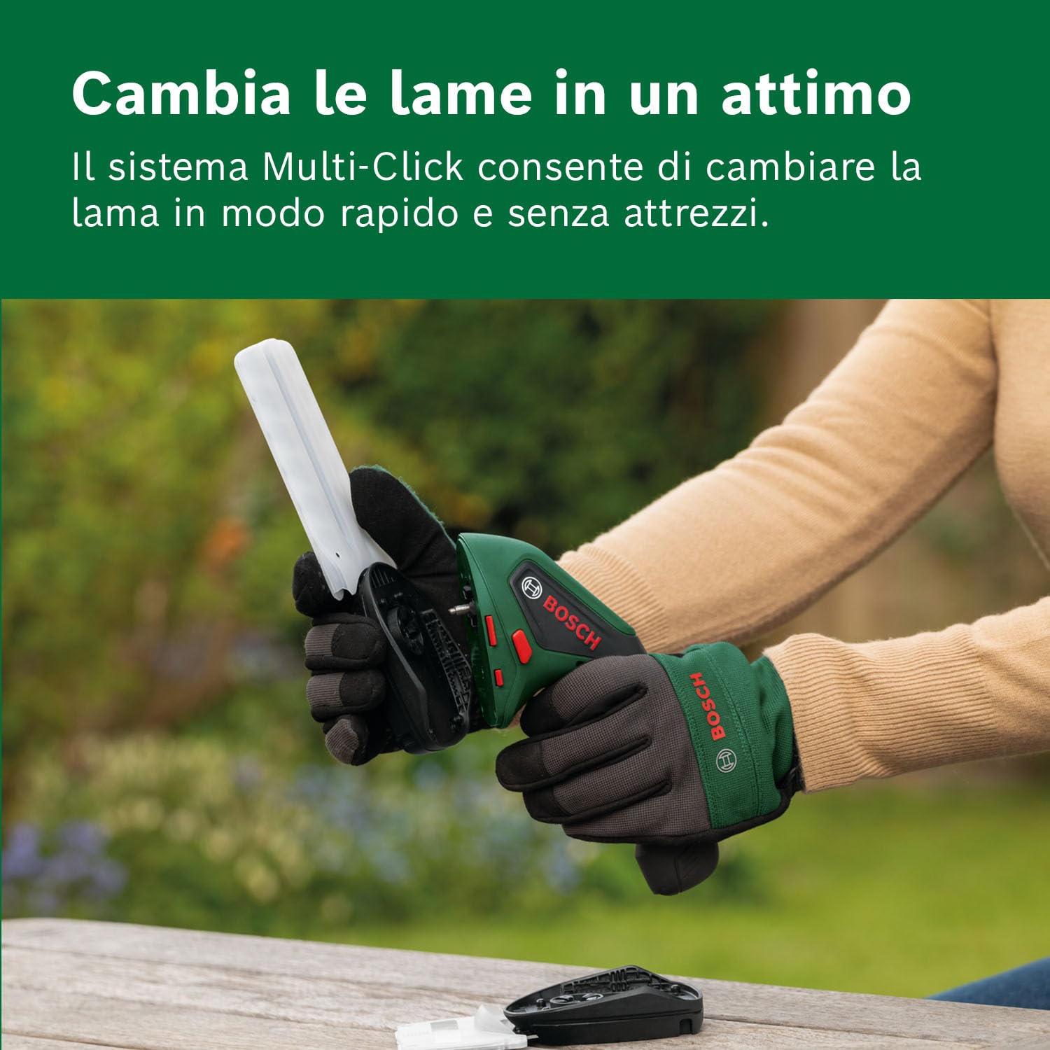 Bosch ISIO 4V forbici erba e sfoltirami batteria 80+120 mm