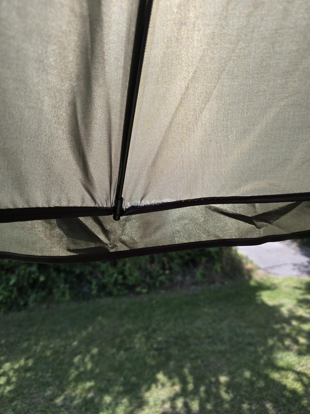 Wiltec Ombrellone da Pesca 250 cm con Tenda e Finestre
