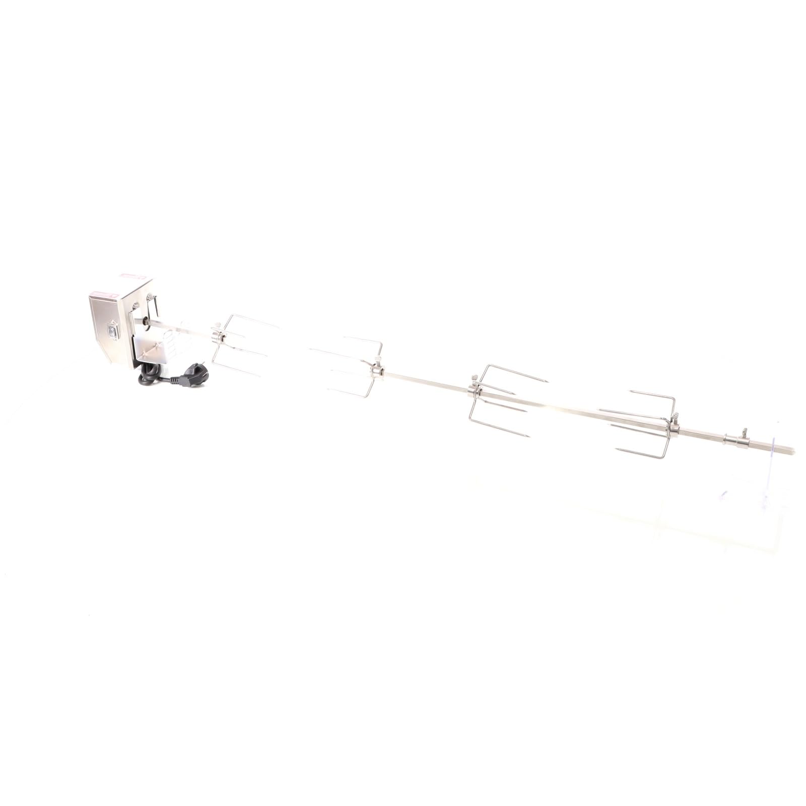Wiltec Girarrosto barbecue spiedo inox 112cm 230V 10kg
