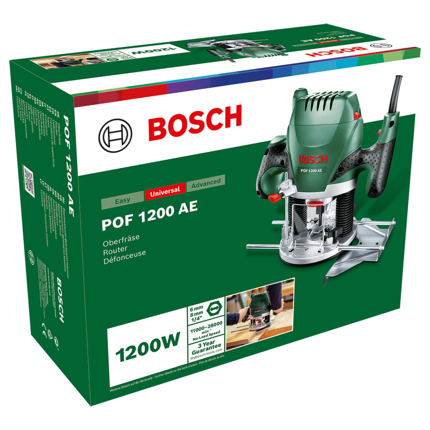 Bosch POF 1200 AE Fresatrice Verticale 1200W 230V