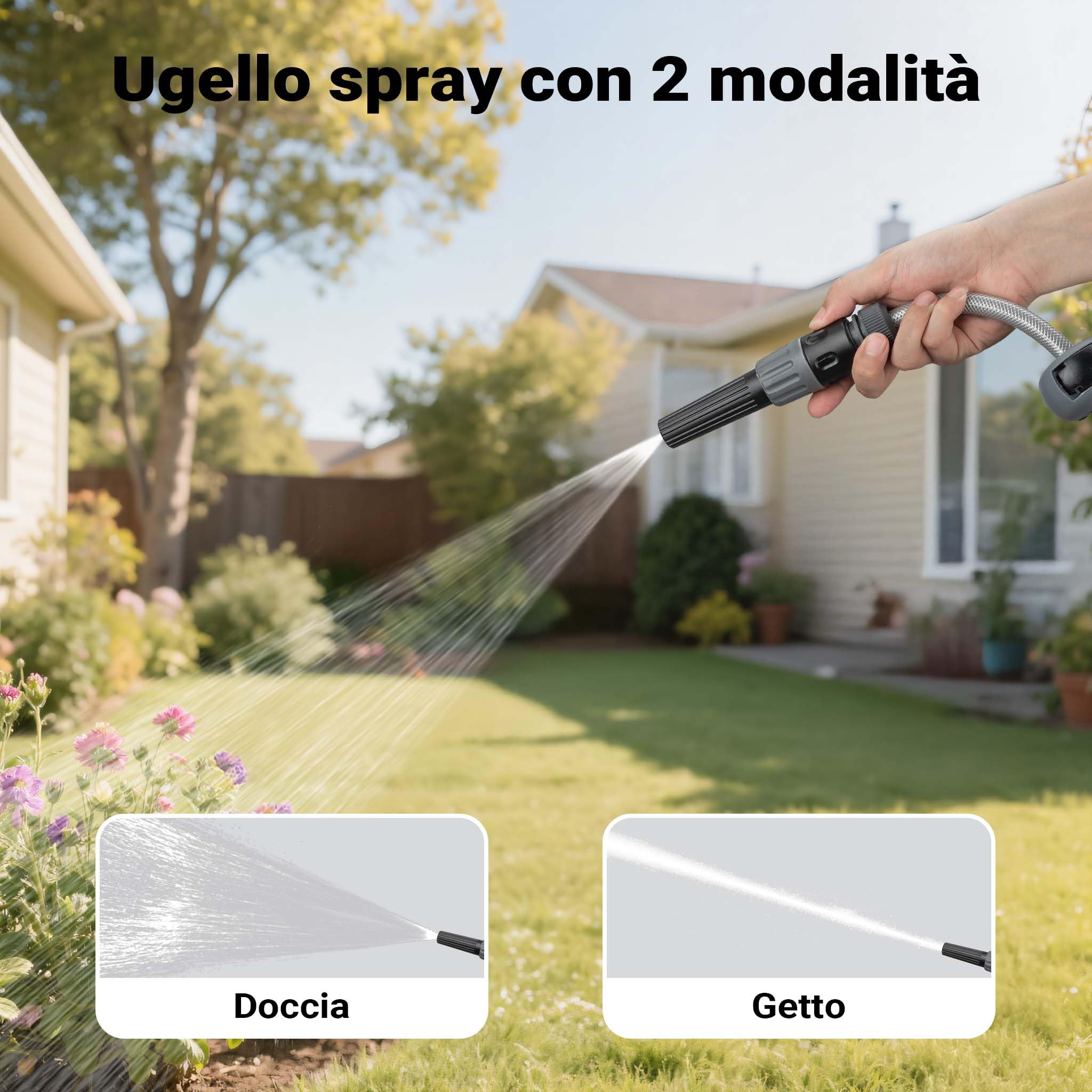 Wiltec XPOtool avvolgitubo automatico da parete 30 m con staffa 180°